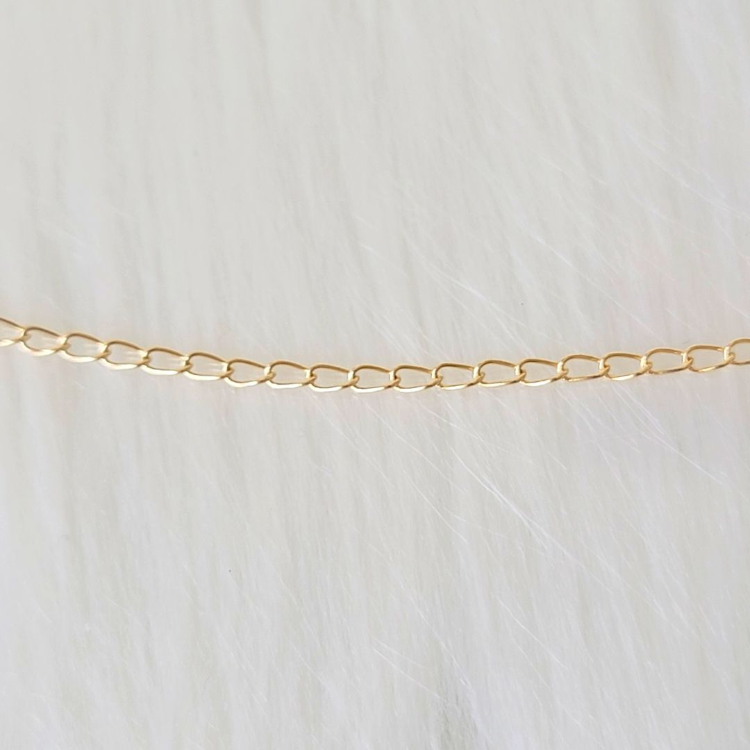 Round Link 14k Yellow Gold Permanent Jewelry Chain