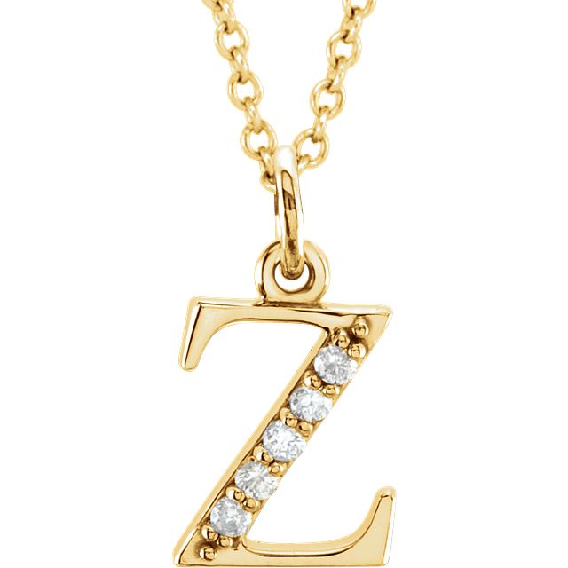 Buy Gold Z S Sparkle Initial Pendant Necklace - Accessorize India